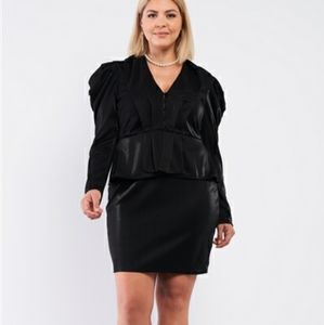 Victorian Steampunk Inspired Mock Blazer Fitted Dress